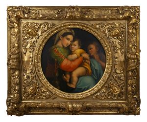 Da Raffaello - Madonna of the chair, 19th century