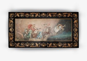  - Scagliola top depicting Aurora's Chariot, by Guido Reni, late 18th century