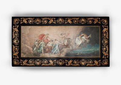 Piano in Scagliola Raffigurante il Carro di Aurora, da Guido Reni, Fine Secolo XVIII