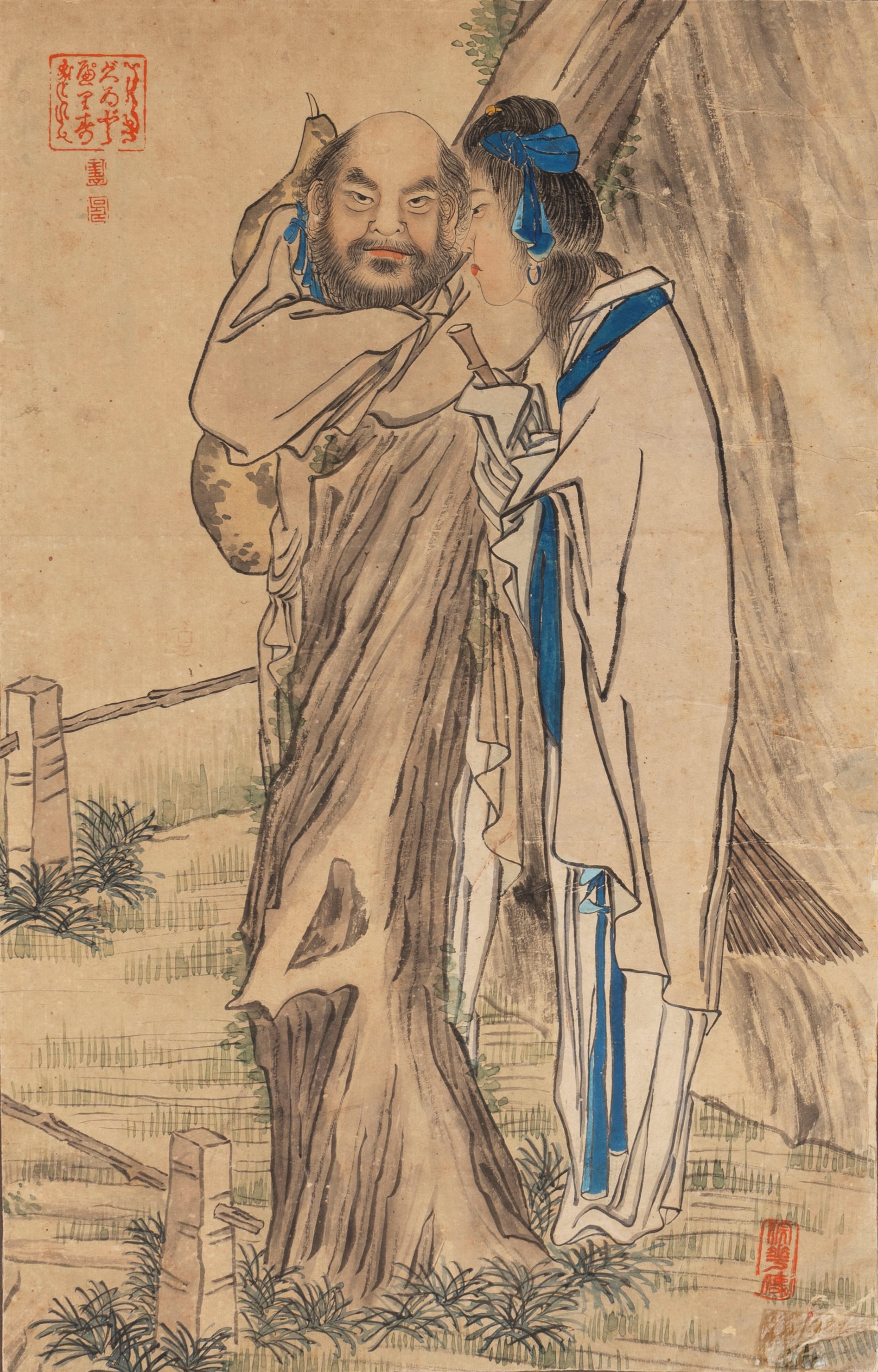 Due Dipinti su Carta, Cina Secolo XIX