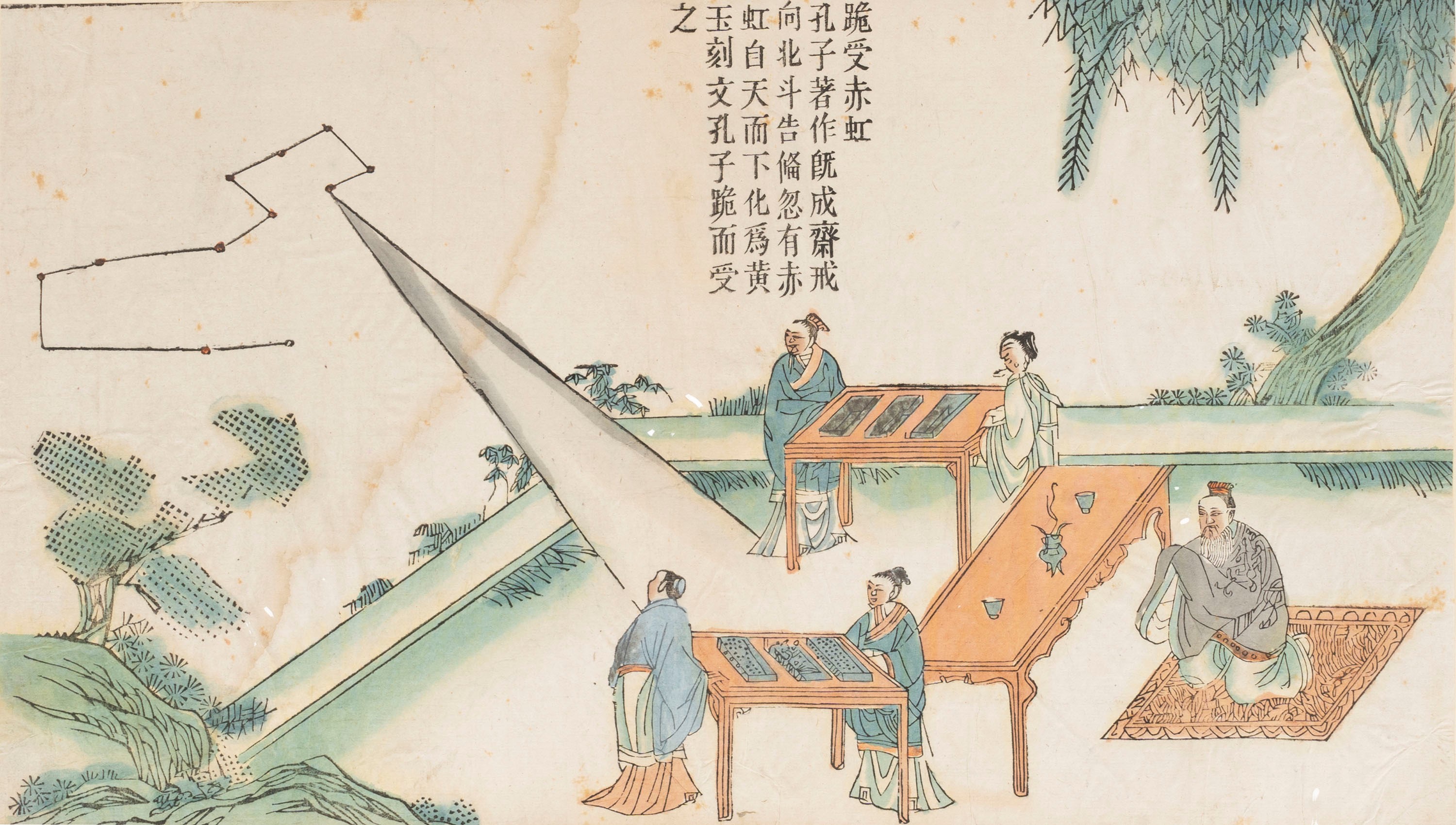 Album Contenente 27 Xilografie Raffiguranti la Vita di Confucio, Cina Secolo XX