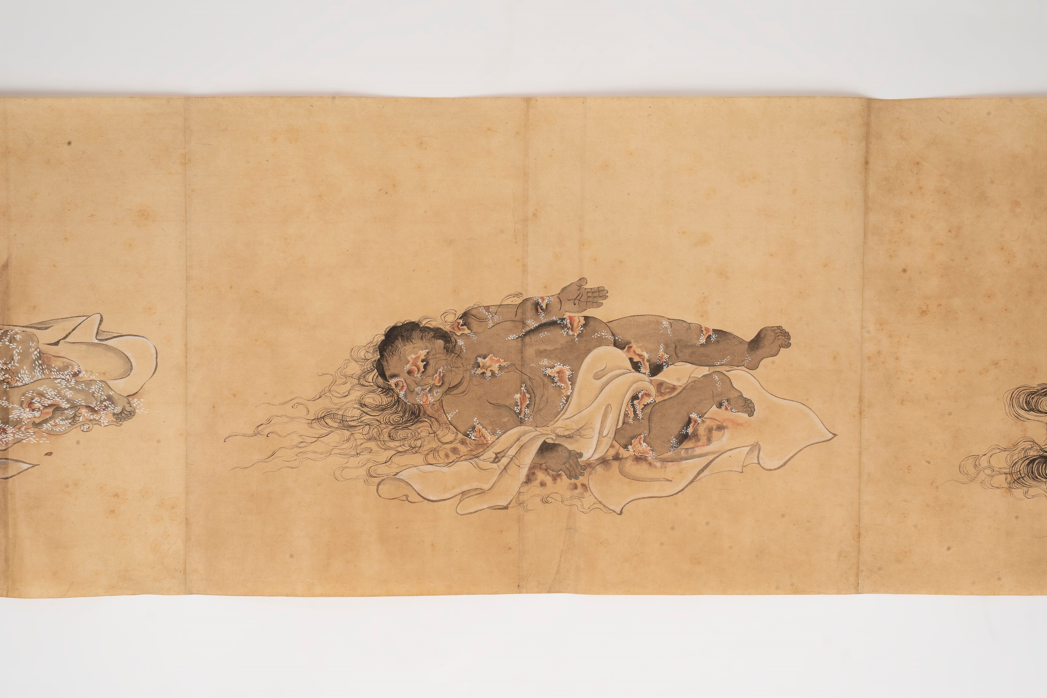 Emakimono su Carta Raffigurante le Fasi della Decomposizione del Corpo Umano, Giappone Secolo XIX