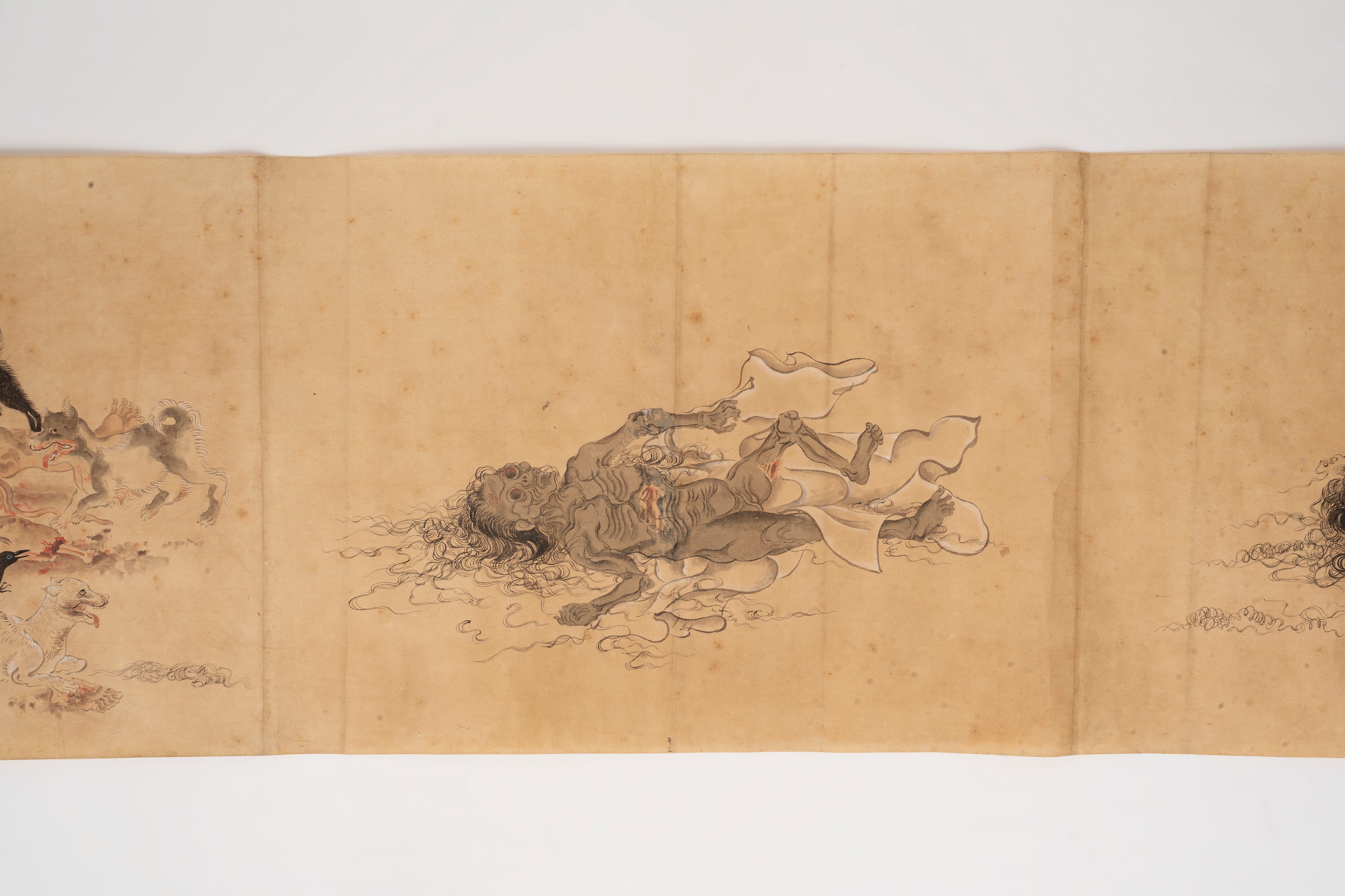 Emakimono su Carta Raffigurante le Fasi della Decomposizione del Corpo Umano, Giappone Secolo XIX