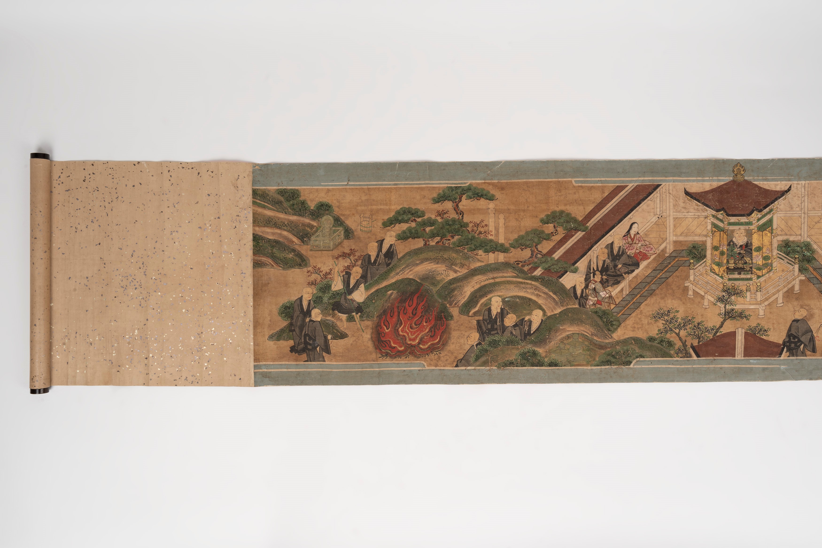 Emakimono su Stoffa, Giappone Secolo XVII - XVIII