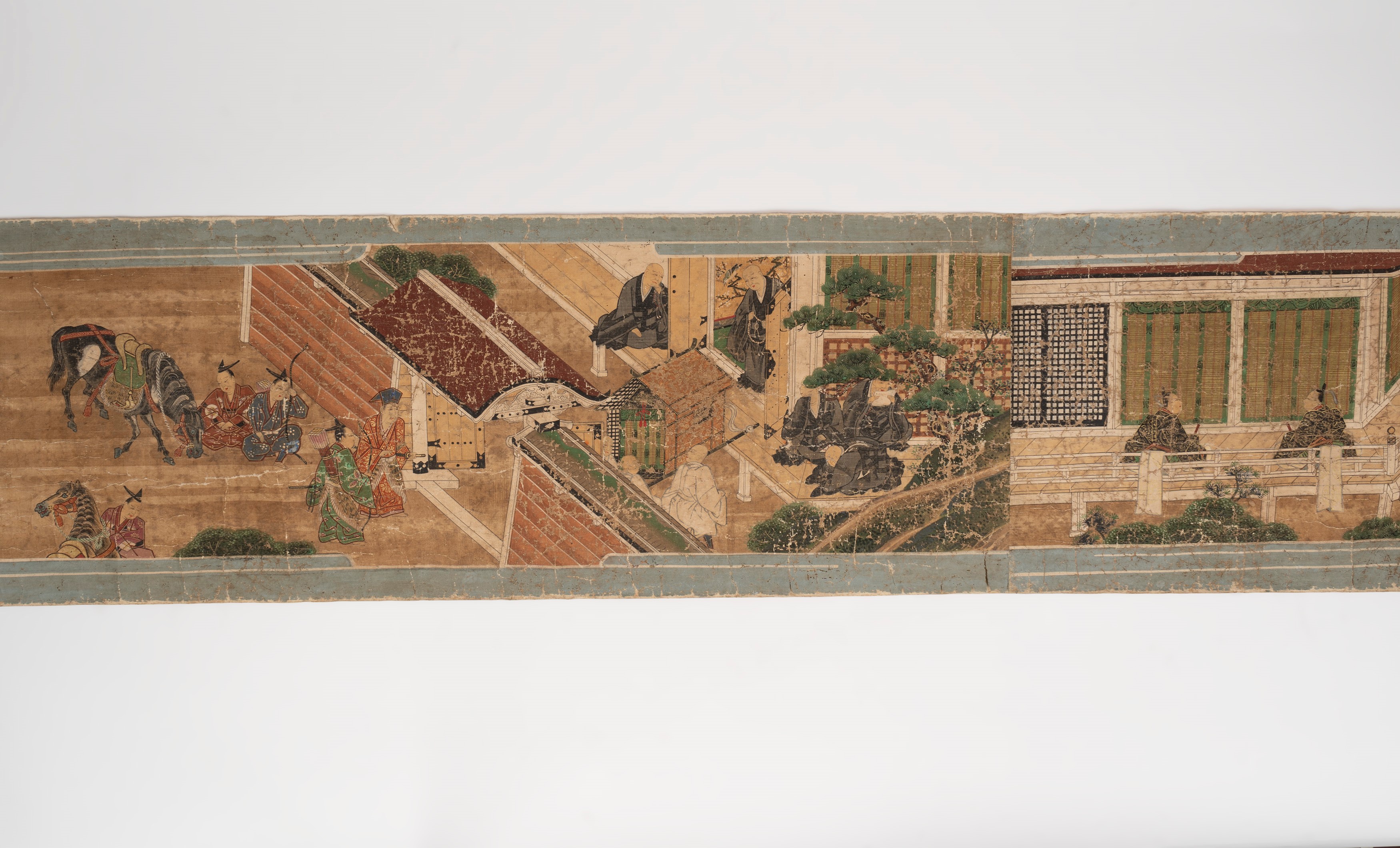 Emakimono su Stoffa, Giappone Secolo XVII - XVIII