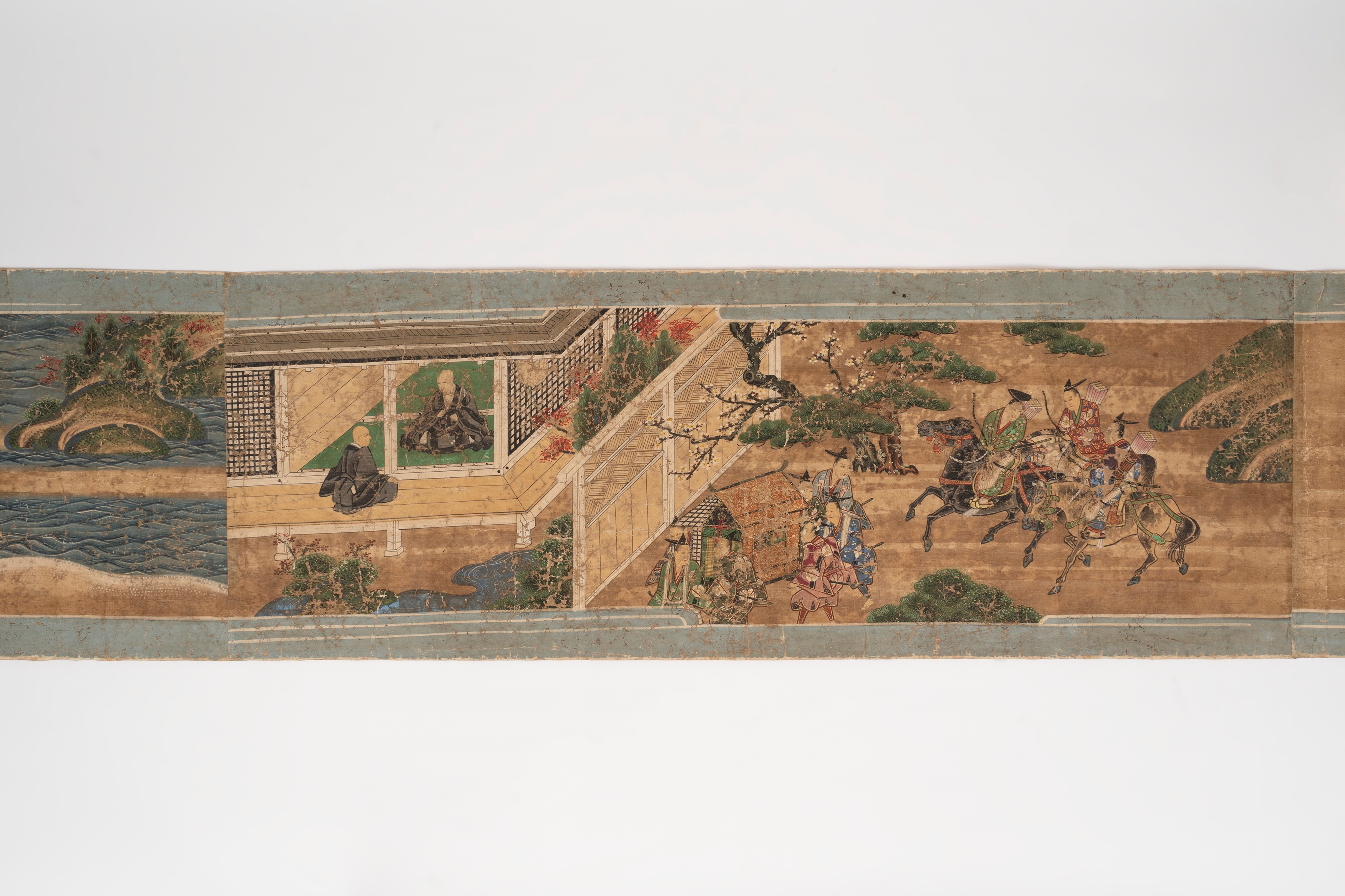 Emakimono su Stoffa, Giappone Secolo XVII - XVIII