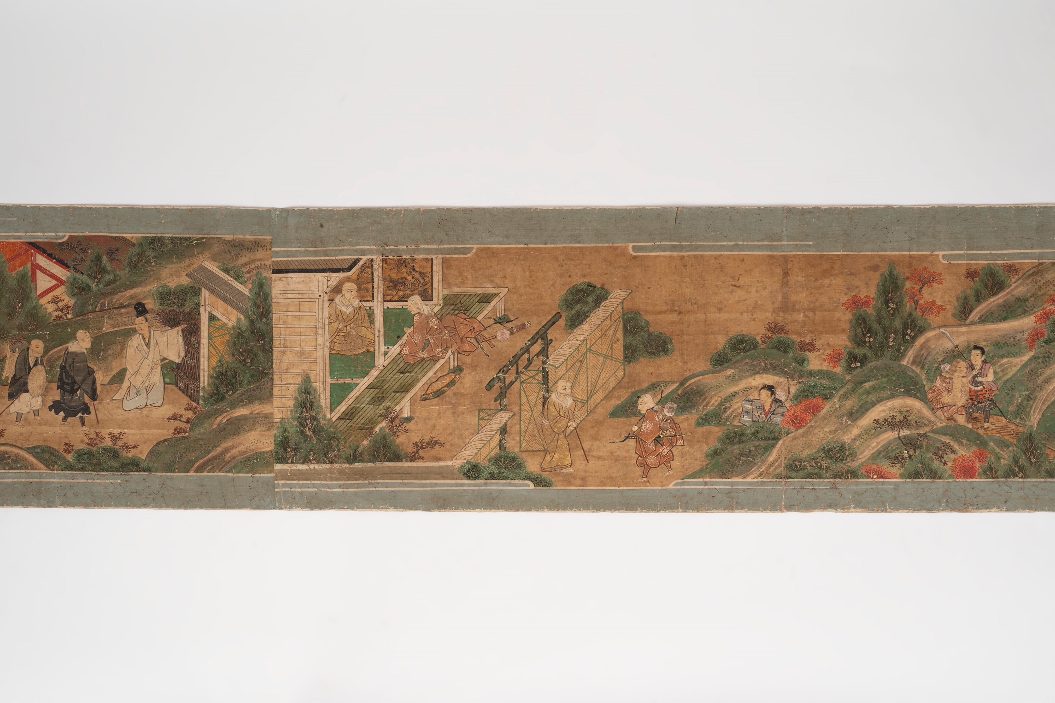 Emakimono su Stoffa, Giappone Secolo XVII - XVIII