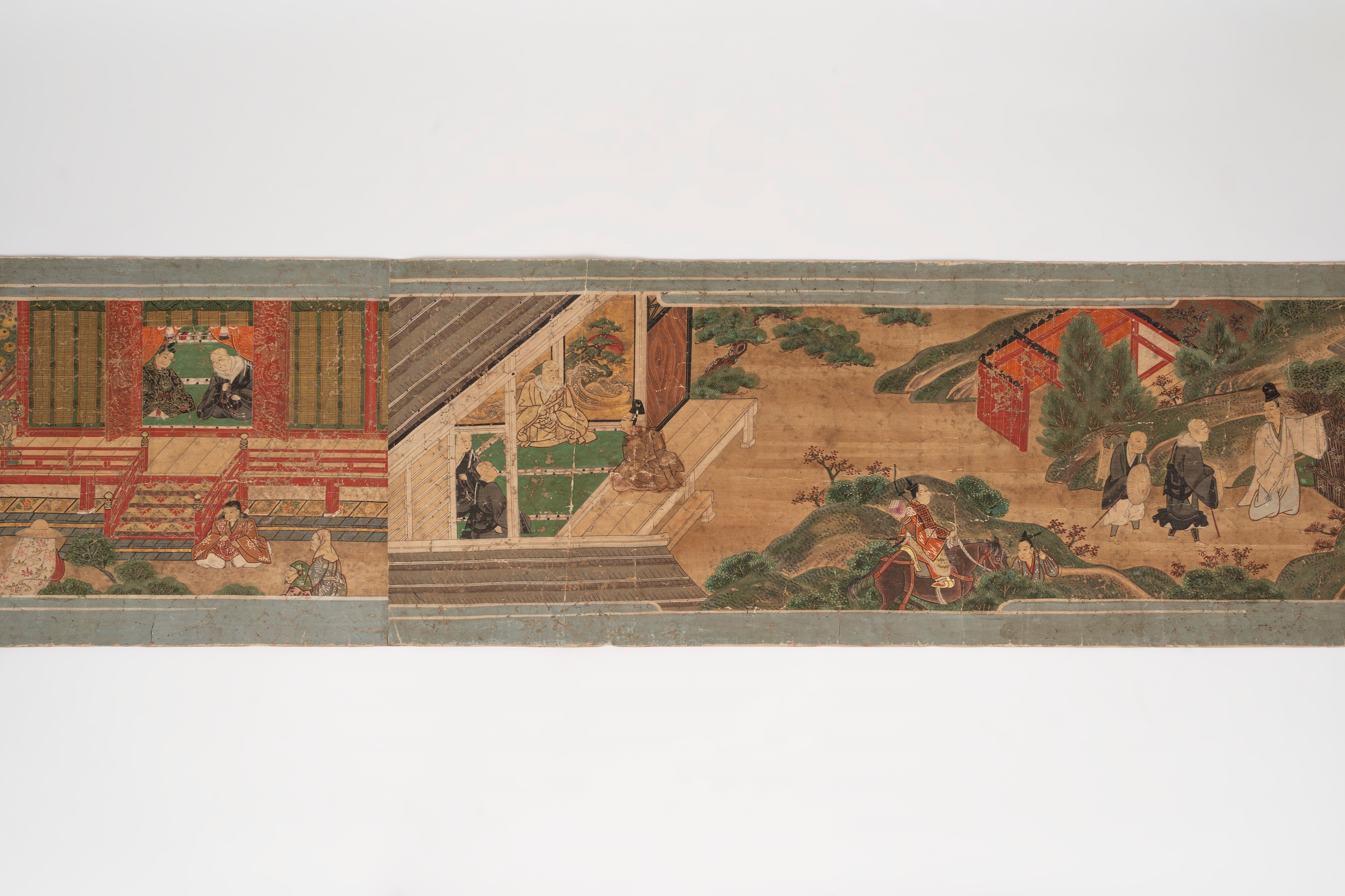 Emakimono su Stoffa, Giappone Secolo XVII - XVIII