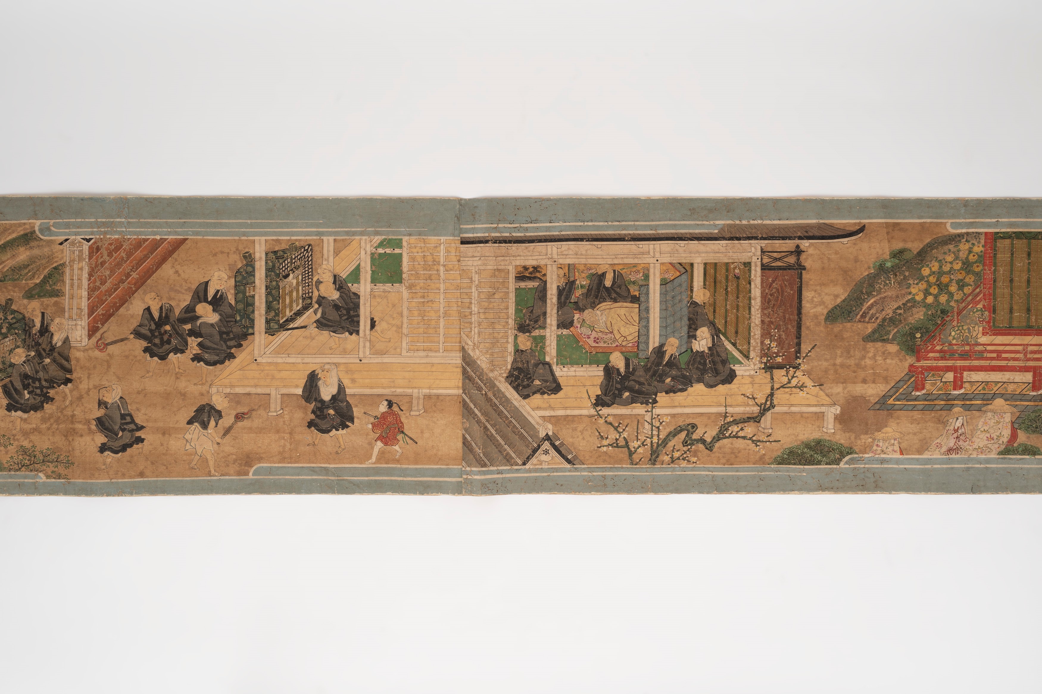 Emakimono su Stoffa, Giappone Secolo XVII - XVIII