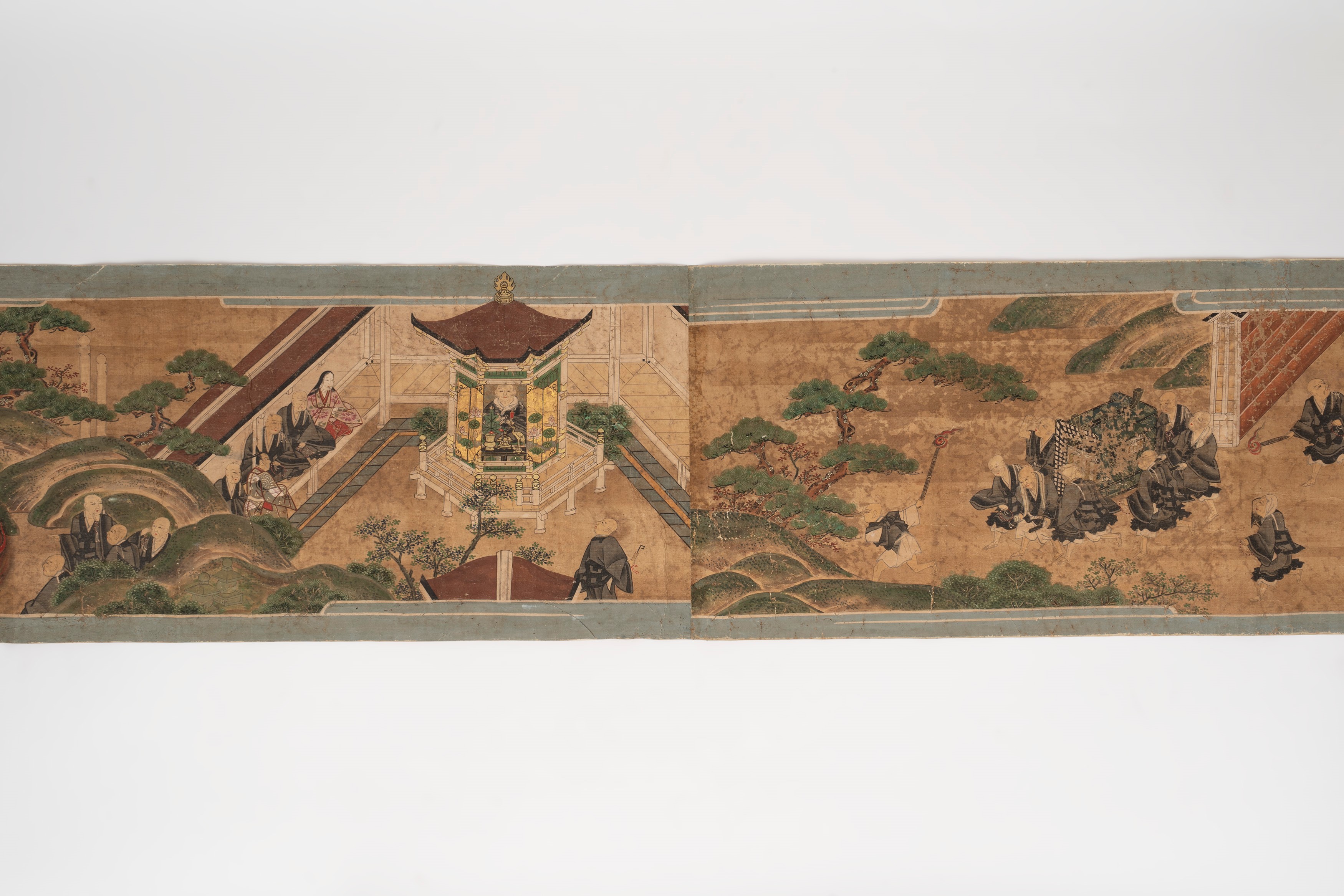 Emakimono su Stoffa, Giappone Secolo XVII - XVIII