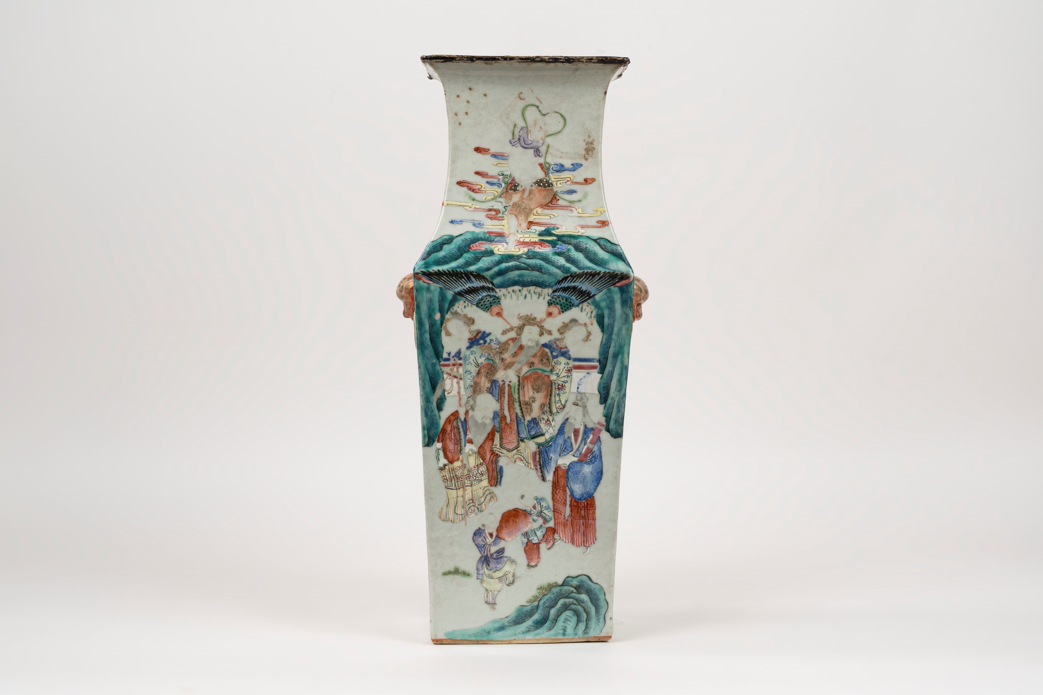 Vaso in Porcellana Policroma Famiglia Rosa, Cina Secolo XVIII - XIX