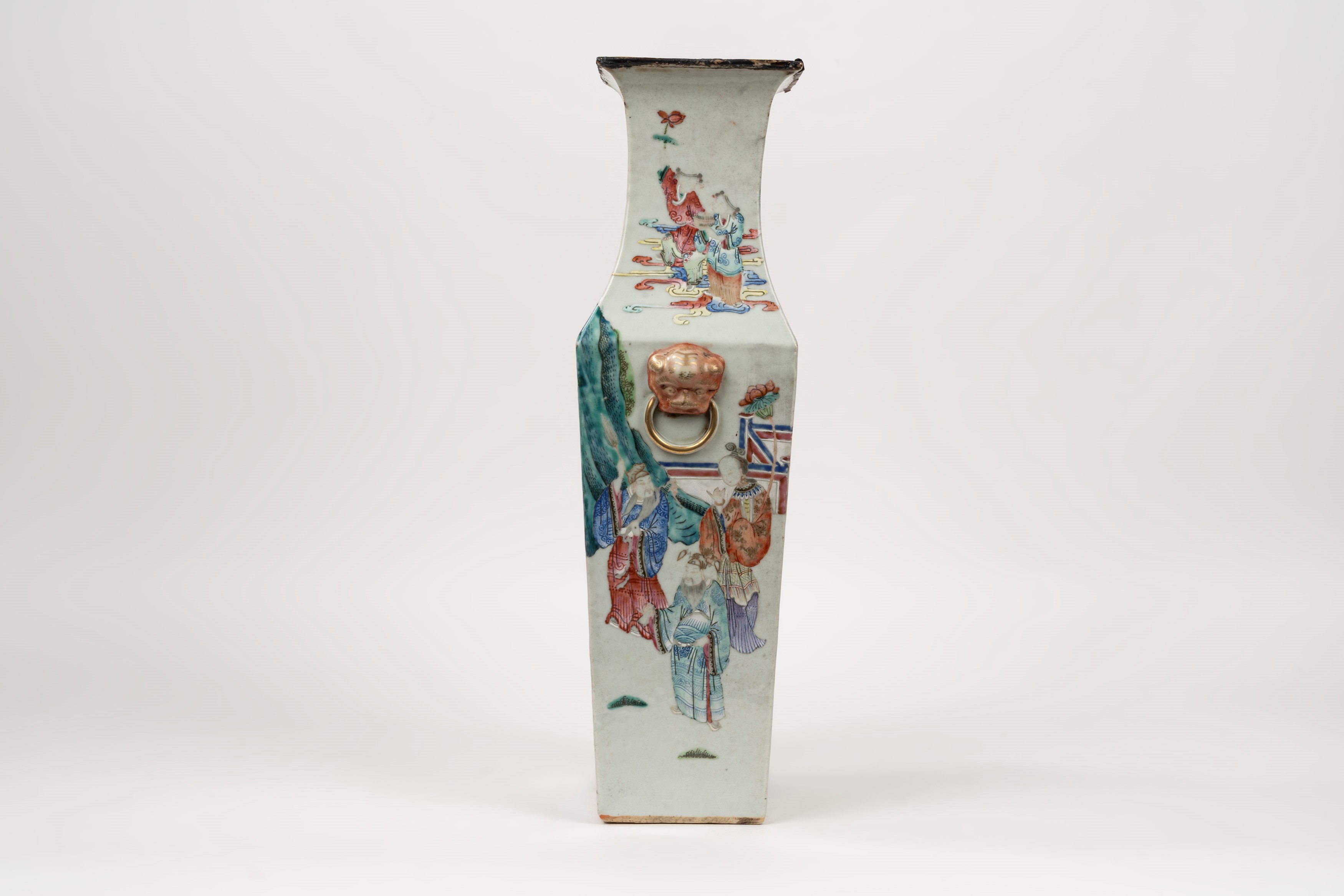 Vaso in Porcellana Policroma Famiglia Rosa, Cina Secolo XVIII - XIX