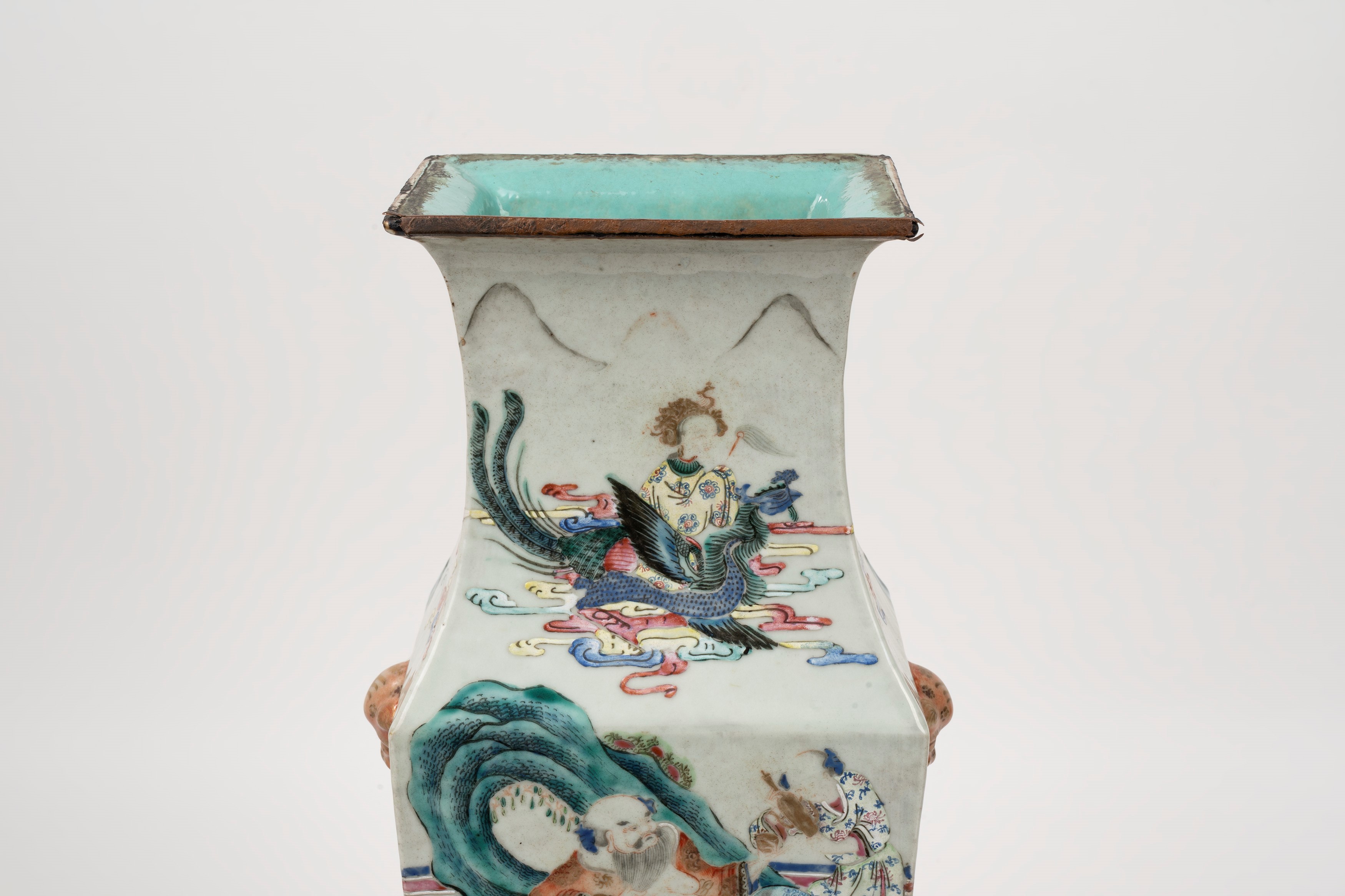 Vaso in Porcellana Policroma Famiglia Rosa, Cina Secolo XVIII - XIX