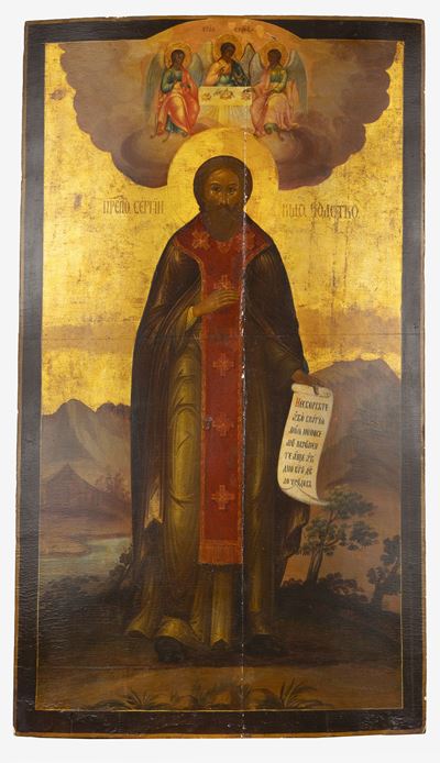Grande Icona Raffigurante San Bonifacio di Tarso, Secolo XIX