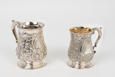 Due Boccali in Argento, Londra, Inghilterra Secolo XVIII