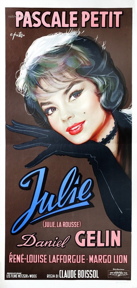 Arnaldo Putzu - Bozzetto per la locandina del film 'Julie', tempera su cartoncino