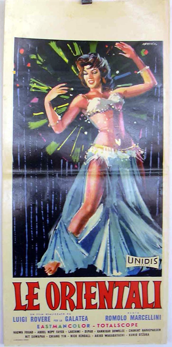 Manfredo (manfredo Acerbo) - Acerbo, Bozzetto originale per la locandina del film 'Le orientali',...