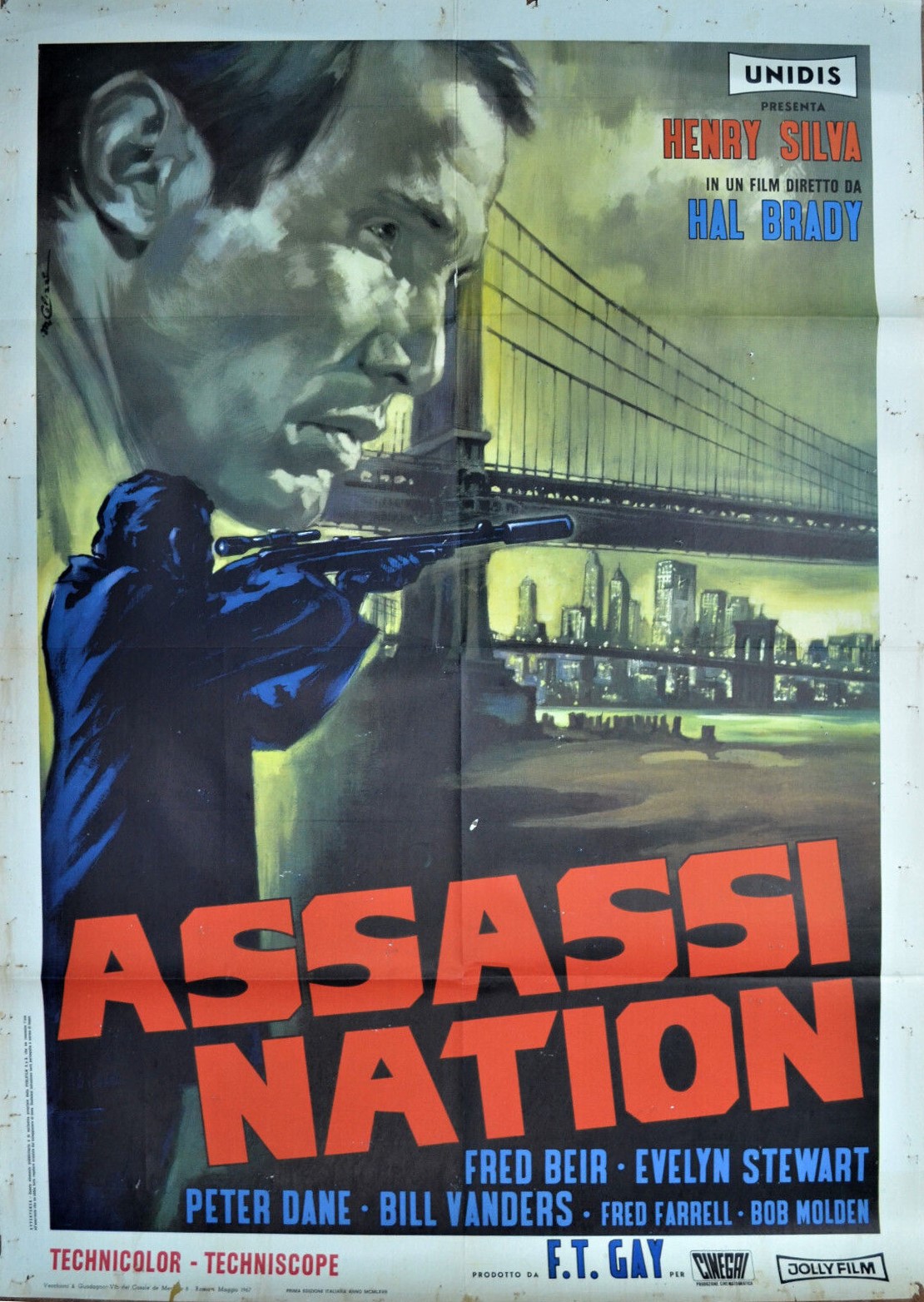 Marcello Colizzi - Assassination: Bozzetto originale, tempera su cartoncino