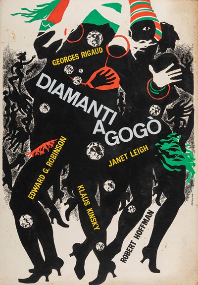 Ad ogni costo - bozzetti originali, tempera su cartone