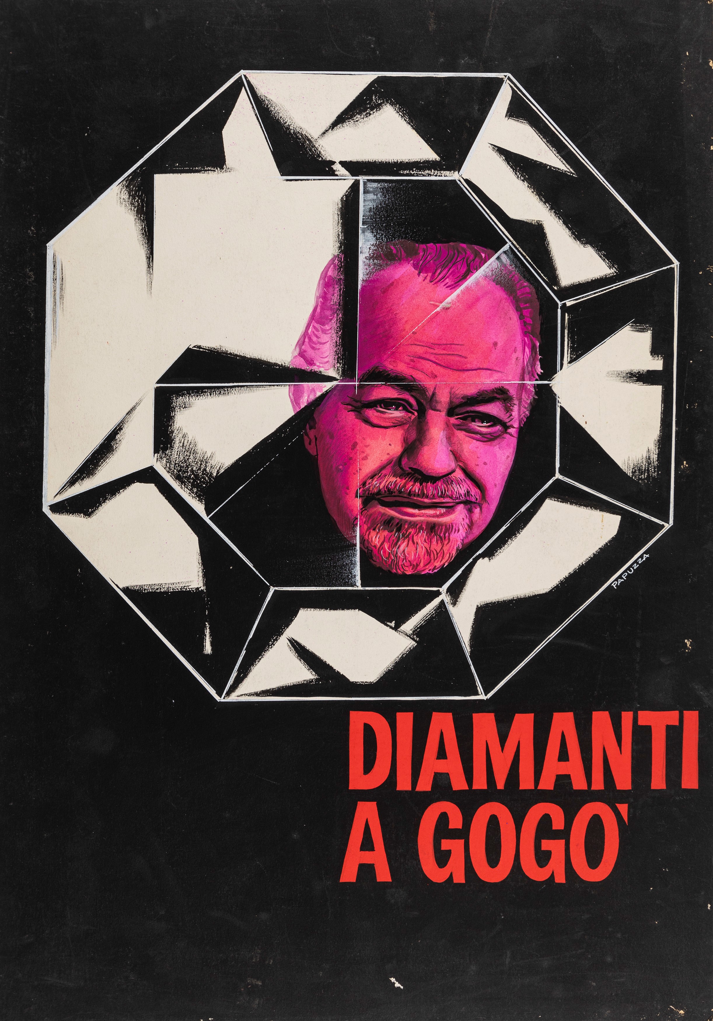 Michelangelo Papuzza - Ad ogni costo - bozzetti originali, tempera su cartone