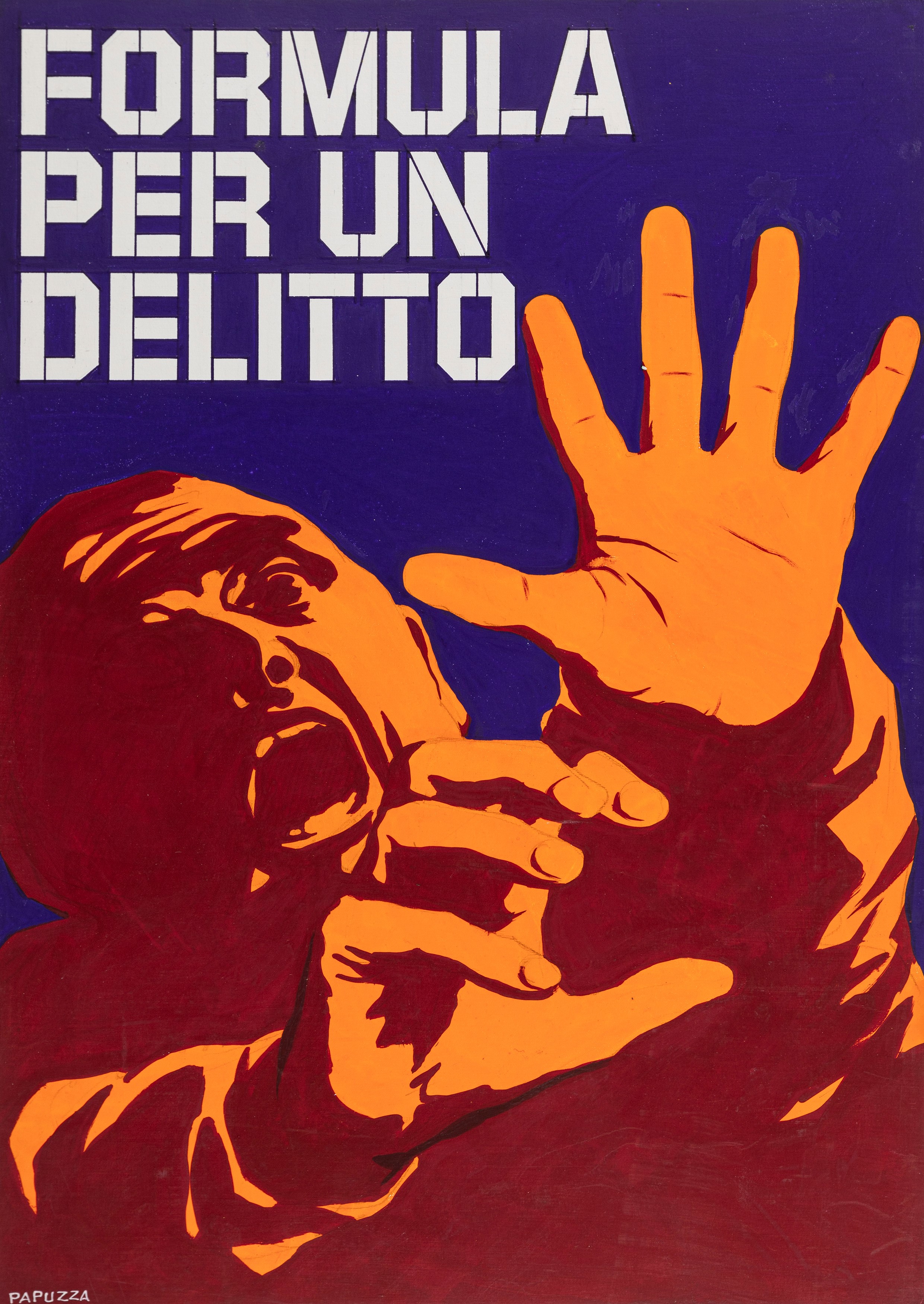 Michelangelo Papuzza - Bozzetti per 'Formula per un delitto', tempera su cartone