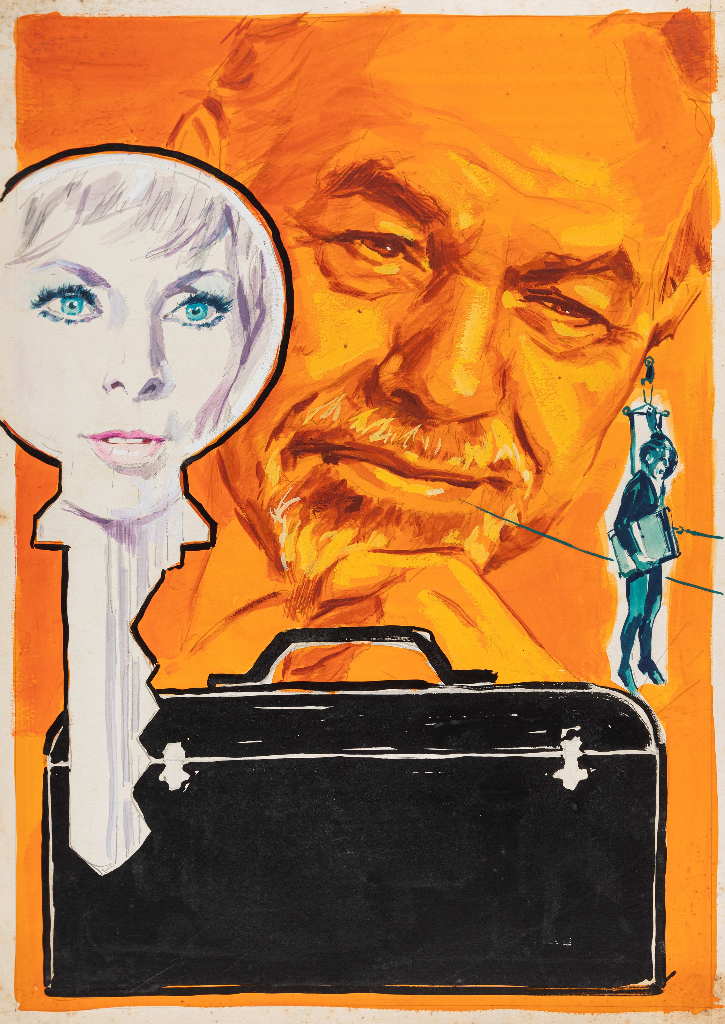 a.n.I. (autore Non Identificato) - Bozzetti preliminari per la locandina del film 'Ad ogni costo'...