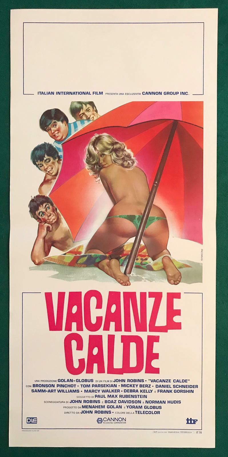 Symeoni (sandro Simeoni) - Iaia, Bozzetti originali per la locandina di 'Vacanze calde', tempera ...