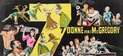 Tempera su cartoncino, Bozzetti preliminari per '7 donne per i MacGregor'