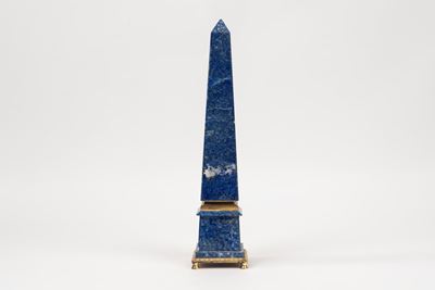 Obelisco in Lapislazzulo e Bronzo Dorato, Secolo XX