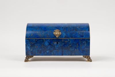 Scatola in Lapislazzulo e Bronzo Dorato, Secolo XX