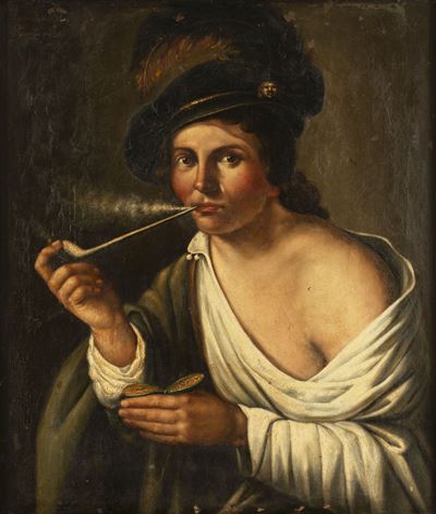 Giovane Fumatore di Pipa