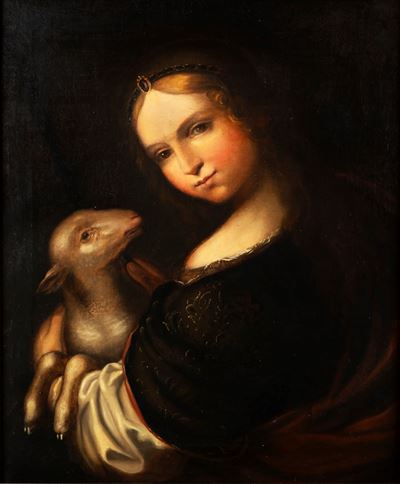 Giovinetta con Agnellino