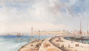 Bossoli Carlo - View of the Port of Odessa