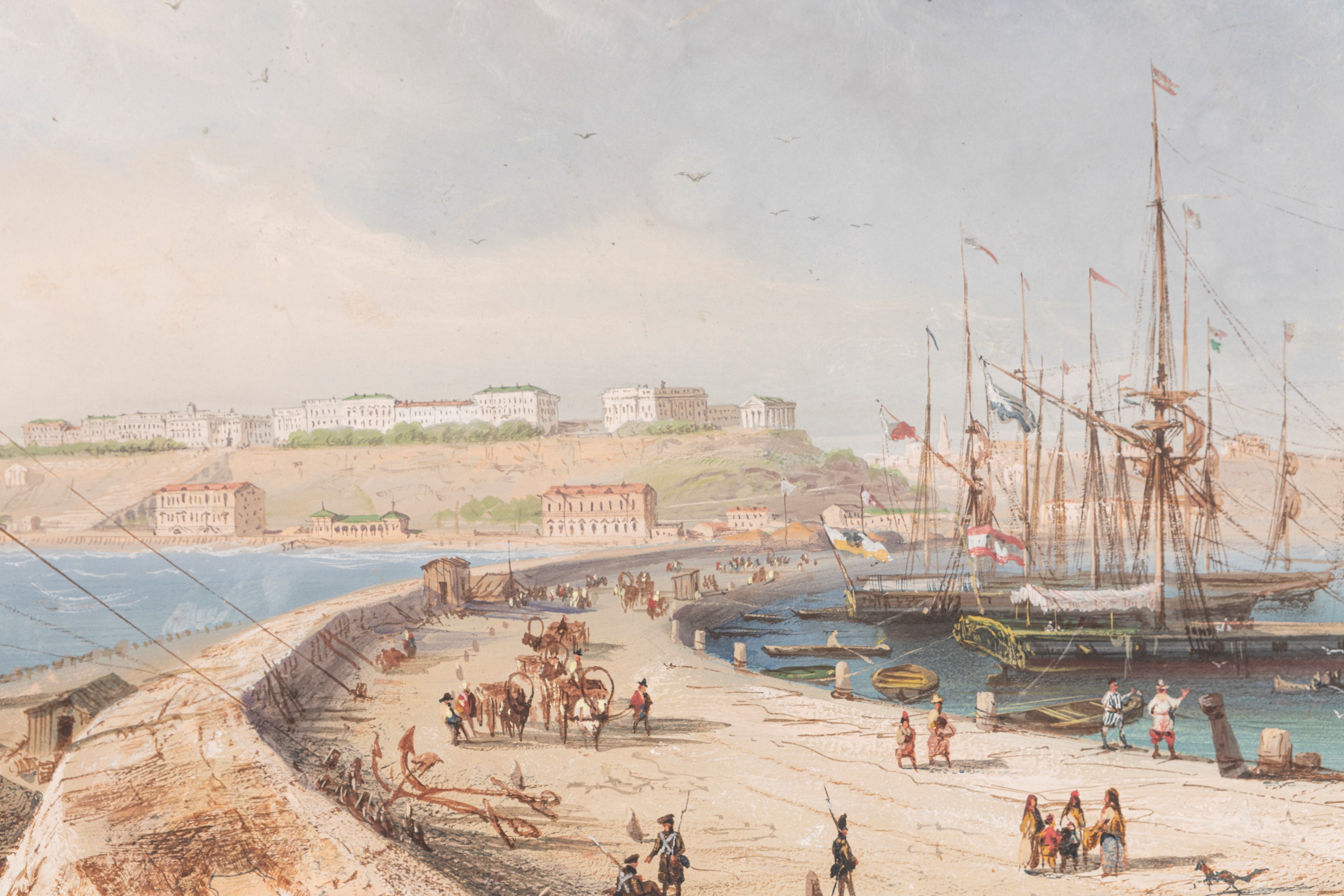 Carlo Bossoli - Veduta del Porto di Odessa