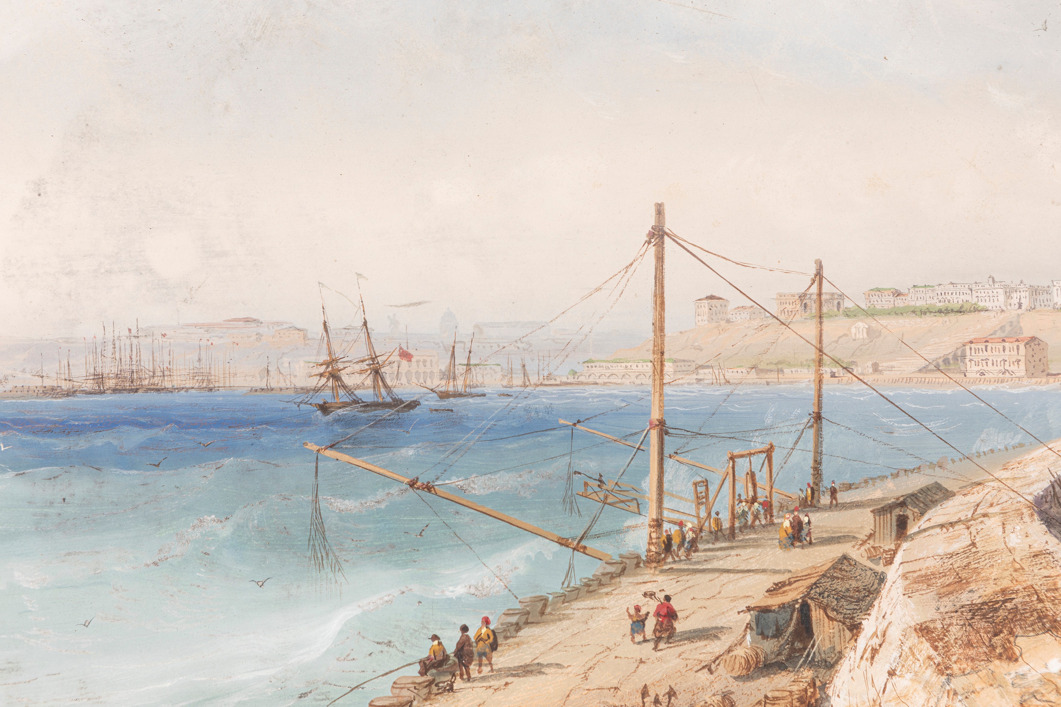 Carlo Bossoli - Veduta del Porto di Odessa