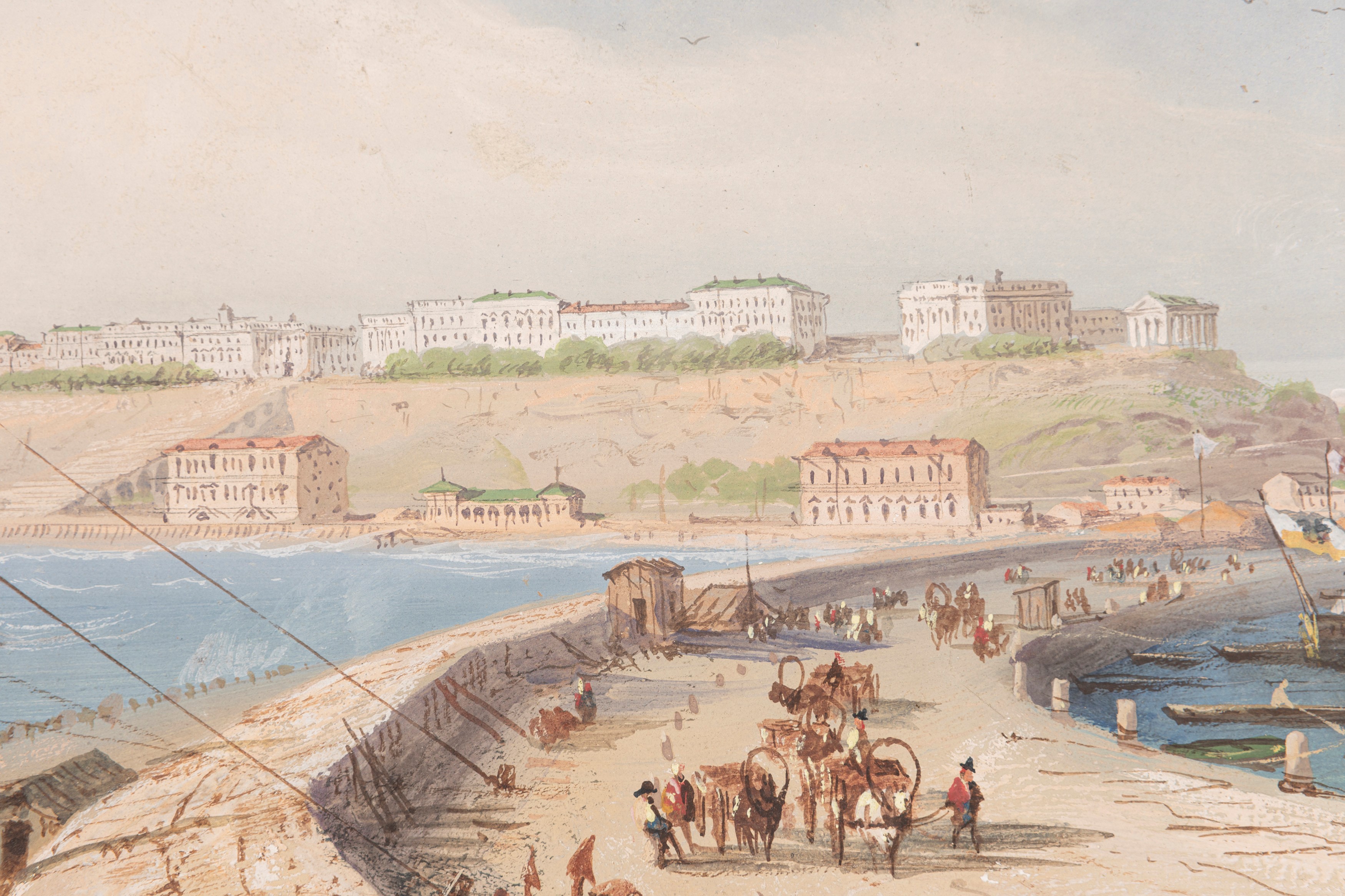 Carlo Bossoli - Veduta del Porto di Odessa