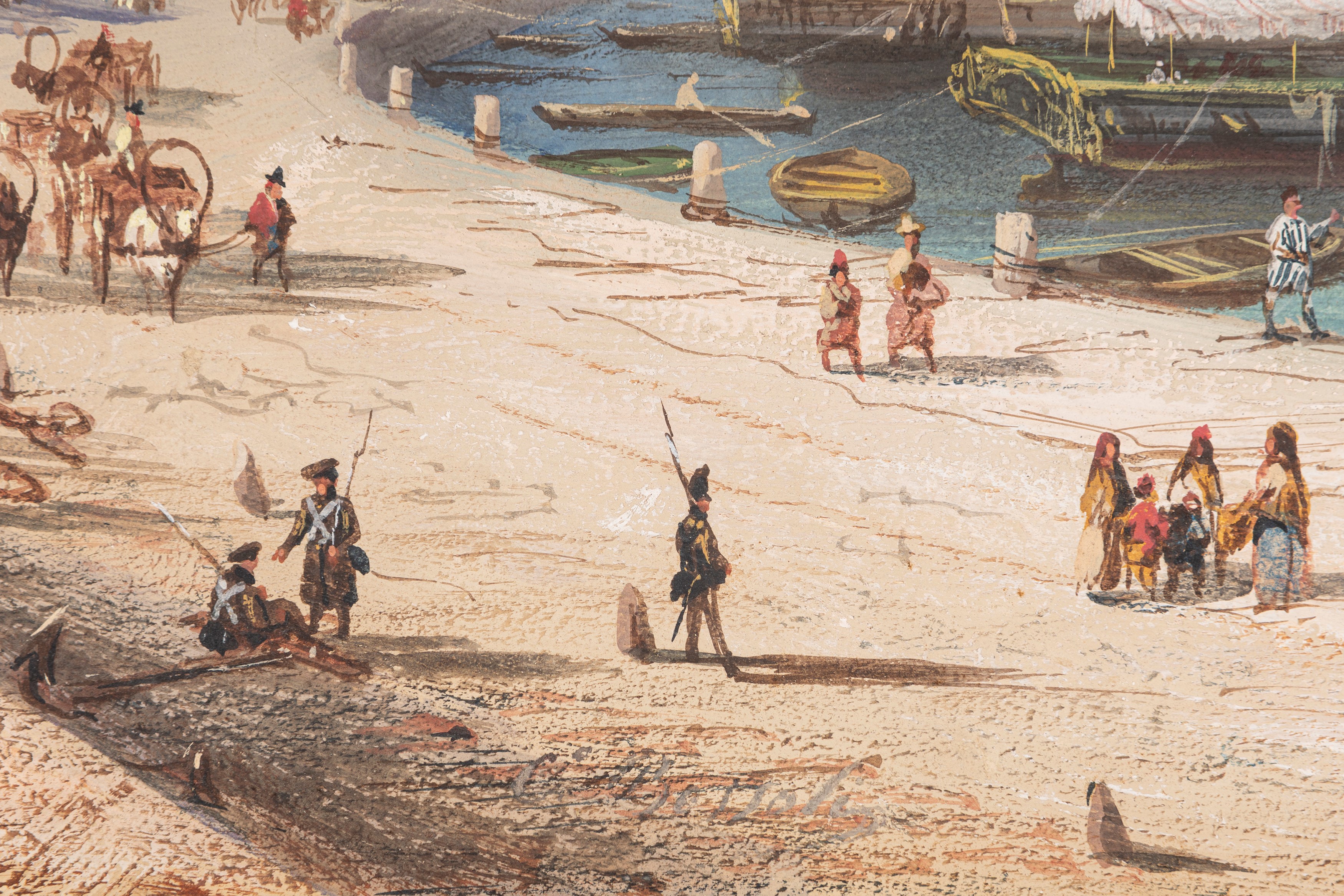 Carlo Bossoli - Veduta del Porto di Odessa