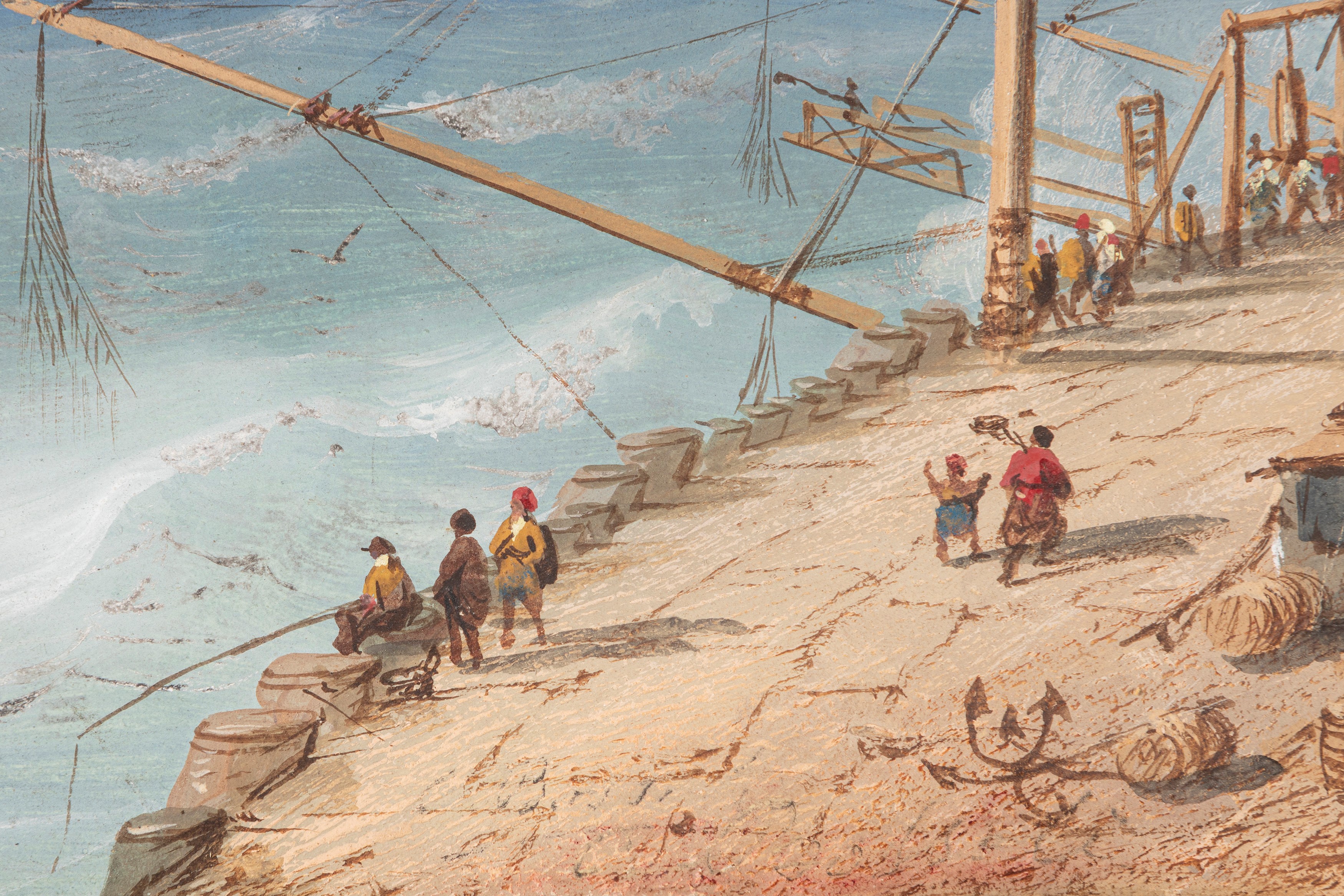 Carlo Bossoli - Veduta del Porto di Odessa