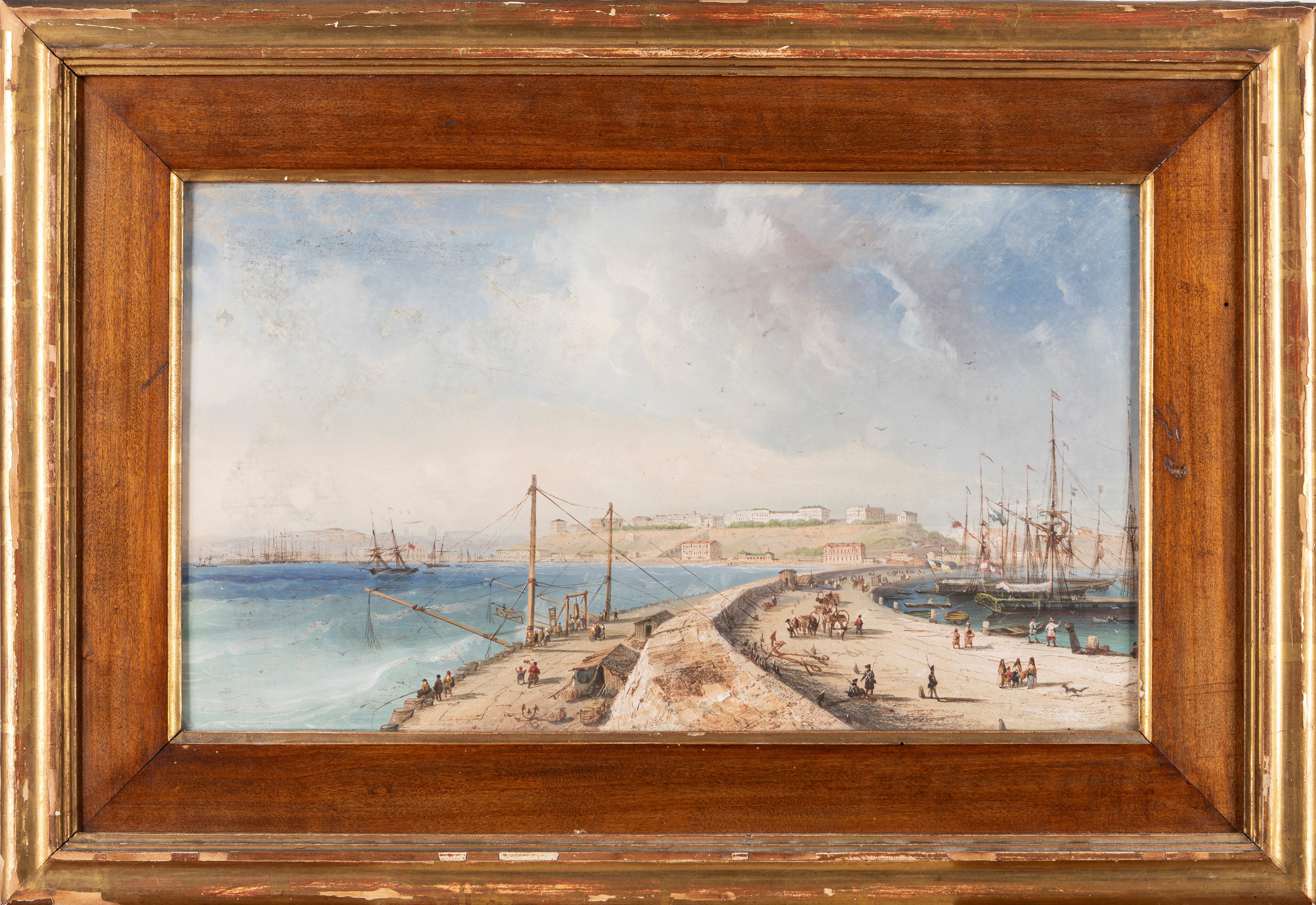 Carlo Bossoli - Veduta del Porto di Odessa