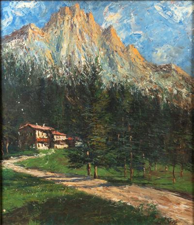 Veduta del Massiccio Montuoso di Latemar
