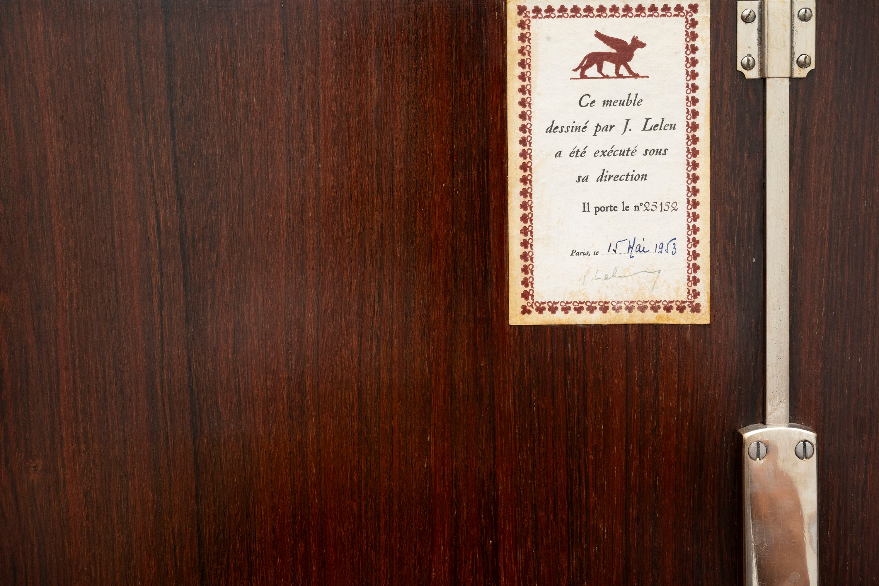 Jules Leleu - Importante e Rara Coppia di Commode Intarsiate in Madreperla e Legni Vari