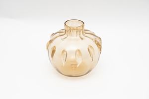  - Murano glass vase with gold inclusions, 1940s-50s