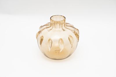 Vaso in Vetro di Murano con Inclusioni in Oro, Anni '40-'50 del Novecento