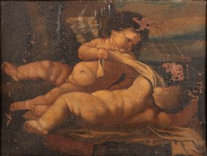 Cupido sveglia un putto dormiente