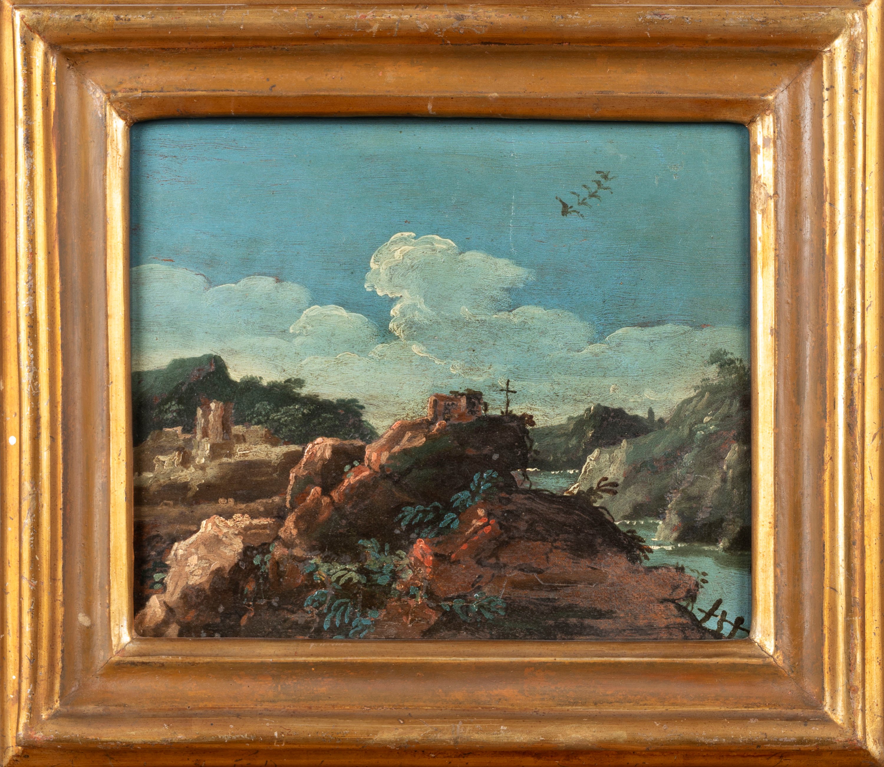 Scuola Romana, Secolo XVIII - Paesaggio Fluviale