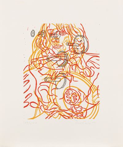 Senza Titolo, linoincisione a colori, es. 103/500