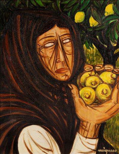 Donna con Limoni