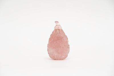 Snuff-bottle in Quarzo Rosa, Cina Secolo XX