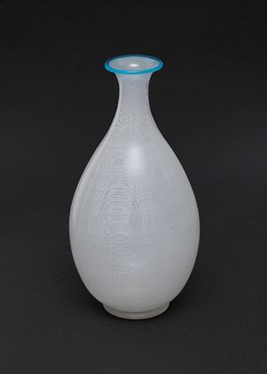  - Half filigree glass vase, Barovier and Toso, 20th century