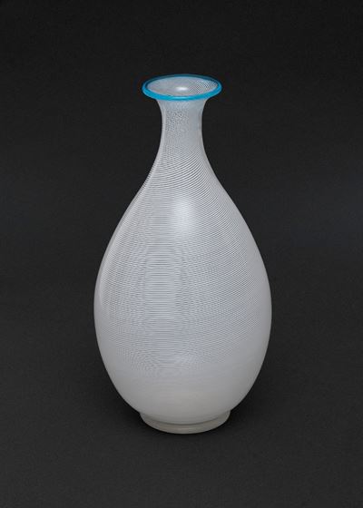 Vaso in Vetro a Mezza Filigrana, Barovier e Toso, Secolo XX